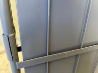 【販売終了】【アウトレット】天使のカゴ台車Light　ブルーグレー　W850×D650×H1100　アルミ製　耐荷重200kg　両面折りたたみ式【軽量・小型カゴ台車】