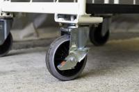 【販売終了】【アウトレット】天使のカゴ台車　アイボリー　W850×D650×H1100　両面折りたたみ式【軽量・小型カゴ台車】【限定1台】