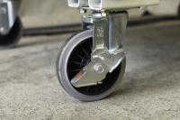 【販売終了】【アウトレット】俺のカゴ台車　アイボリー　W1100×D800×H1700　上下観音扉付き【限定1台】