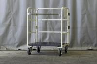 【販売終了】【アウトレット】 天使のカゴ台車 アイボリー W850×D650×H1100