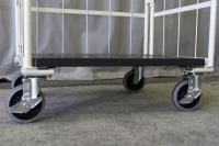 【販売終了】【アウトレット】 天使のカゴ台車 アイボリー W850×D650×H1100