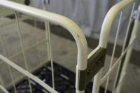 【販売終了】【アウトレット】 天使のカゴ台車 アイボリー W850×D650×H1100