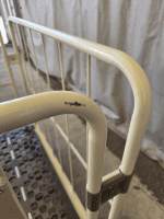 【セール対象品】【アウトレット】天使のカゴ台車BIG　アイボリー　W1100×D800×H1100　観音扉付き【軽量・小型カゴ台車】