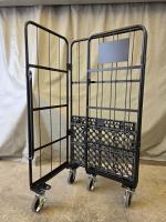 【販売終了】【アウトレット】俺のカゴ台車　ブラック　W850×D650×H1700