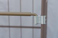 【販売終了】【受注生産品】俺のカゴ台車　ココアブラウン　W1100×D800×H1700　両面折りたたみ式【1ロット30台～】