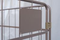 【販売終了】【受注生産品】俺のカゴ台車　ココアブラウン　W1100×D800×H1700　両面折りたたみ式【1ロット30台～】