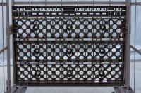 【販売終了】【受注生産品】俺のカゴ台車　ココアブラウン　W1100×D800×H1700　両面折りたたみ式【1ロット30台～】