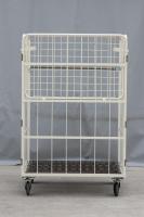 【受注生産品】俺のカゴ台車　アイボリー　W1100×D800×H1700　中間棚一体型【1ロット30台～】