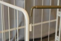 【受注生産品】天使のカゴ台車BIG　アイボリー　W1100×D800×H1100【軽量・小型カゴ台車】【1ロット30台～】