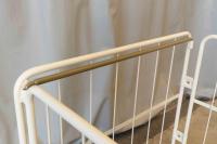 【受注生産品】天使のカゴ台車BIG　アイボリー　W1100×D800×H1100【軽量・小型カゴ台車】【1ロット30台～】