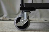 【受注生産品】俺のカゴ台車　ブラック　W1100×D800×H1700　両面折りたたみ式【1ロット30台～】