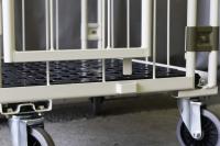 【受注生産品】天使のカゴ台車　アイボリー　W850×D650×H1100　観音扉付き【軽量・小型カゴ台車】【1ロット30台～】