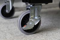 【受注生産品】天使のカゴ台車　ブラック　W850×D650×H1100　観音扉付き【軽量・小型カゴ台車】【1ロット30台～】