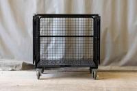 【販売終了】【受注生産品】天使のセキュリティカゴ台車BIG　ブラック　W1100×D840×H1134【軽量・小型カゴ台車】【1ロット30台～】