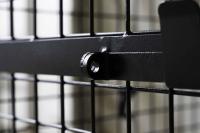 【販売終了】【受注生産品】天使のセキュリティカゴ台車BIG　ブラック　W1100×D840×H1134【軽量・小型カゴ台車】【1ロット30台～】