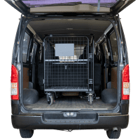 【販売終了】【受注生産品】天使のセキュリティカゴ台車BIG　ブラック　W1100×D840×H1134【軽量・小型カゴ台車】【1ロット30台～】