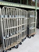 【販売終了】【美品中古】カゴ台車　W800×D600×H1700　本宏製作所製【大量注文割引あり】