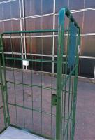 【販売終了】【中古】カゴ台車　W850×D650×H1700　本宏製作所製　床板アルミ【期間限定大特価】