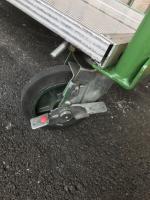 【販売終了】【中古】カゴ台車　W850×D650×H1700　本宏製作所製　床板アルミ【期間限定大特価】