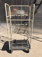 【販売終了】【美品中古】カゴ台車　W800×D600×H1700　本宏製作所製　看板無し