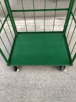 【販売終了】【美品中古】カゴ台車　W850×D650×H1700　本宏製作所製　床板鉄製