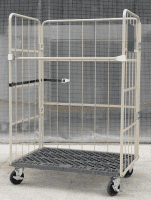 【販売終了】【中古】カゴ台車　W1150×D800×H1700　本宏製作所製