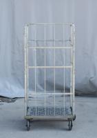 【販売終了】【中古】カゴ台車　W800×D600×H1700　本宏製作所製　シルバー