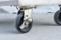 【販売終了】【中古】カゴ台車　W800×D600×H1700　本宏製作所製　シルバー