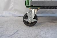 【販売終了】【中古】カゴ台車　W1100×D800×H1700　本宏製作所製　グリーン