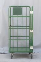 【販売終了】【中古】カゴ台車　W1000×D800×H1700　本宏製作所製　床板鉄製【限定1台！】