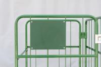 【販売終了】【中古】カゴ台車　W1000×D800×H1700　本宏製作所製　床板鉄製【限定1台！】