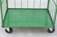 【販売終了】【中古】カゴ台車　W1000×D800×H1700　本宏製作所製　床板鉄製【限定1台！】