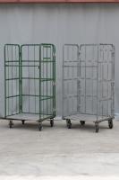 【販売終了】【中古】カゴ台車　W850×D650×H1700　本宏製作所製　カラー混在【限定2台！】