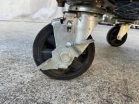 【販売終了】【中古】カゴ台車　W1100×D800×H1700　本宏製作所製　グリーン【限定1台！】