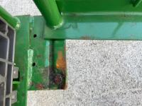 【販売終了】【中古】カゴ台車　W1100×D800×H1700　本宏製作所製　グリーン【限定1台！】