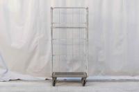 【販売終了】【中古】カゴ台車　W800×D600×H1700　本宏製作所製　シルバー