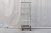 【販売終了】【中古】カゴ台車　W800×D600×H1700　本宏製作所製　シルバー