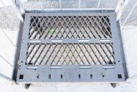 【販売終了】【中古】カゴ台車　W800×D600×H1700　本宏製作所製　シルバー