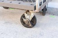 【販売終了】【中古】カゴ台車　W800×D600×H1700　本宏製作所製　シルバー