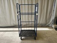 【販売終了】【中古】カゴ台車　W850×D650×H1700　本宏製作所製【限定1台！】