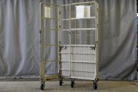 【販売終了】【中古】カゴ台車　アイボリー　W1100×D800×H2000