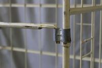 【販売終了】【中古】カゴ台車　アイボリー　W1100×D800×H2000