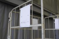 【販売終了】【中古】カゴ台車　アイボリー　W1100×D800×H2000