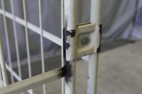 【販売終了】【中古】カゴ台車　アイボリー　W1100×D800×H2000