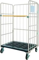 【販売終了】【新品】カゴ台車　ロールボックスパレットMJR-5　W1100×D800×H1700　マキテック製