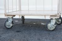 【販売終了】【美品中古】カゴ台車　W800×D600×H1700　マキテック製　床板鉄製