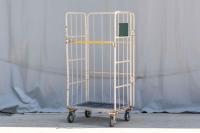 【販売終了】【中古】カゴ台車　W850×D650×H1700　マキテック製【引取限定商品】