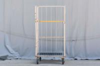 【販売終了】【中古】カゴ台車　W850×D650×H1700　マキテック製【引取限定商品】