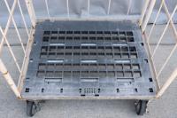 【販売終了】【中古】カゴ台車　W850×D650×H1700　マキテック製【引取限定商品】