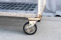 【販売終了】【中古】カゴ台車　W850×D650×H1700　マキテック製【引取限定商品】